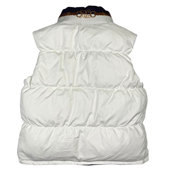 Ralph Lauren County Riders Jockey Vest Pony Reversible Down Vest Girl’s Medium - Picture 10 of 15